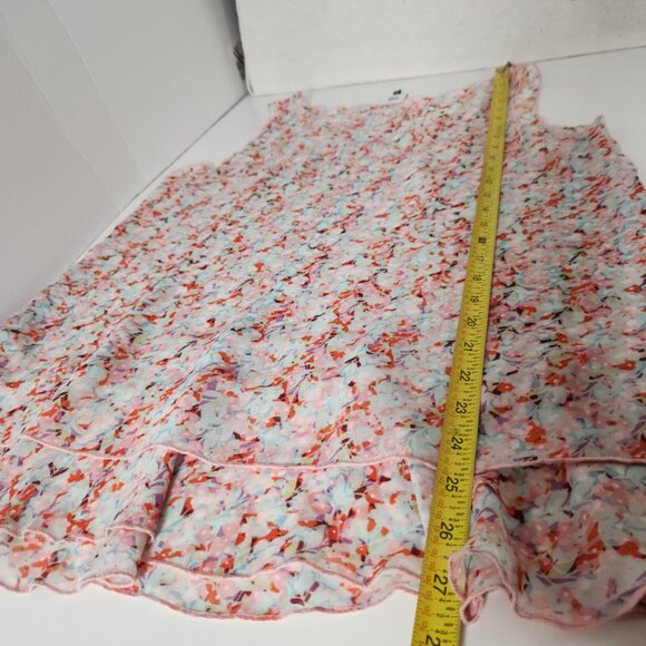 CAbi Womens Small Bella Pink Floral Layered V-Neck Tank Top Blouse 5032 Romantic - Picture 4 of 15